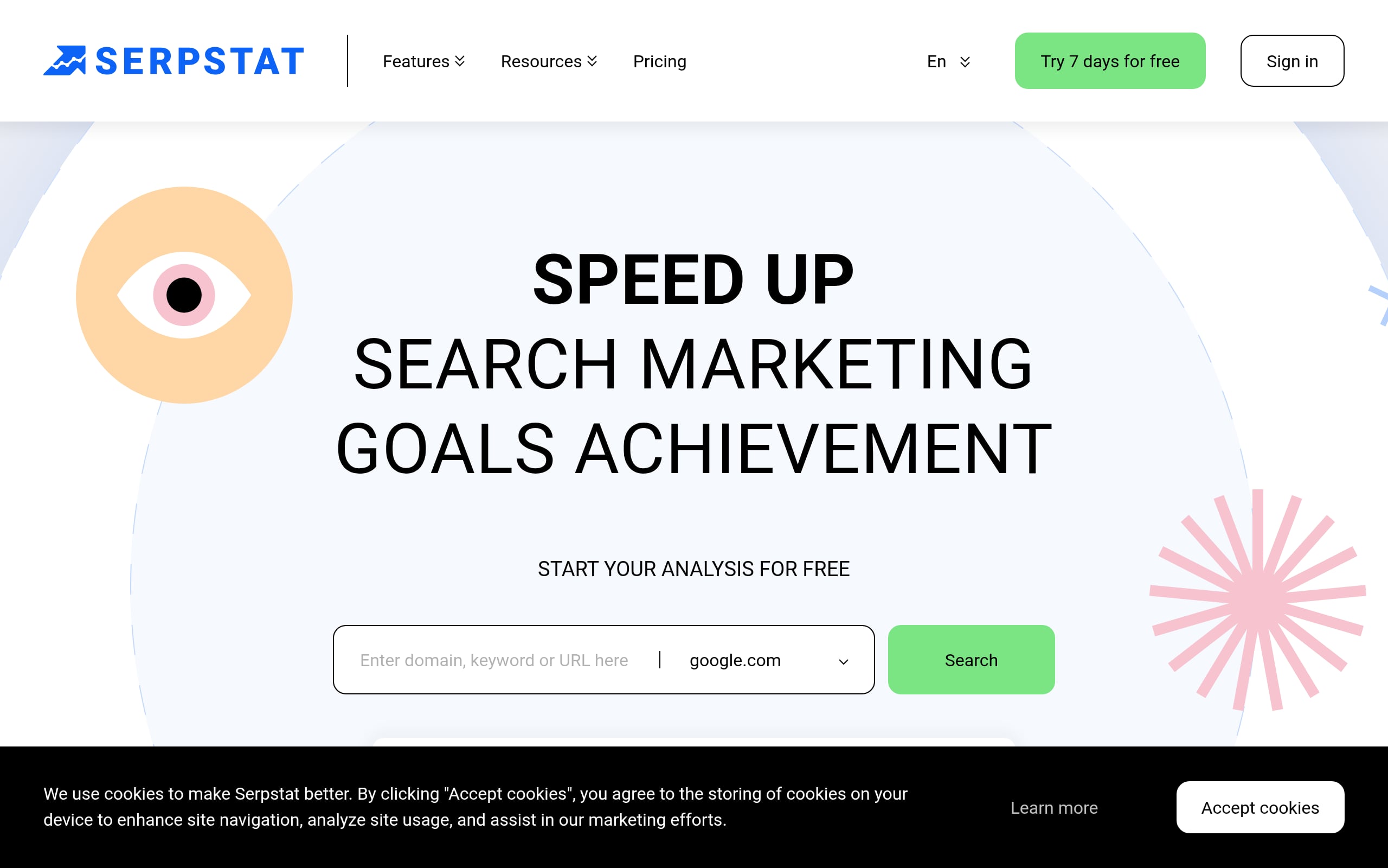 Serpstat Screenshot