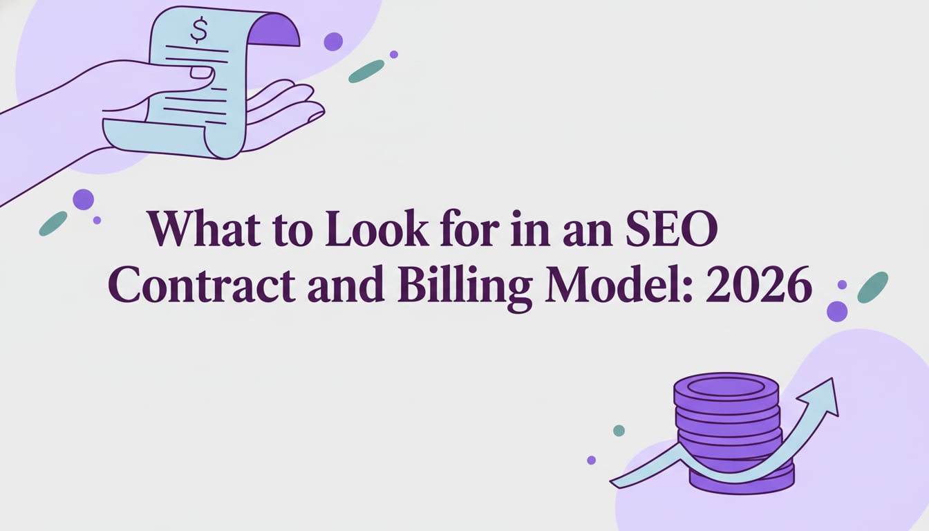 what to look for in an seo contract and billing model
