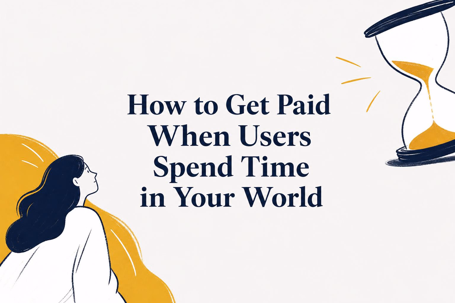 how to get paid when users spend time in my world