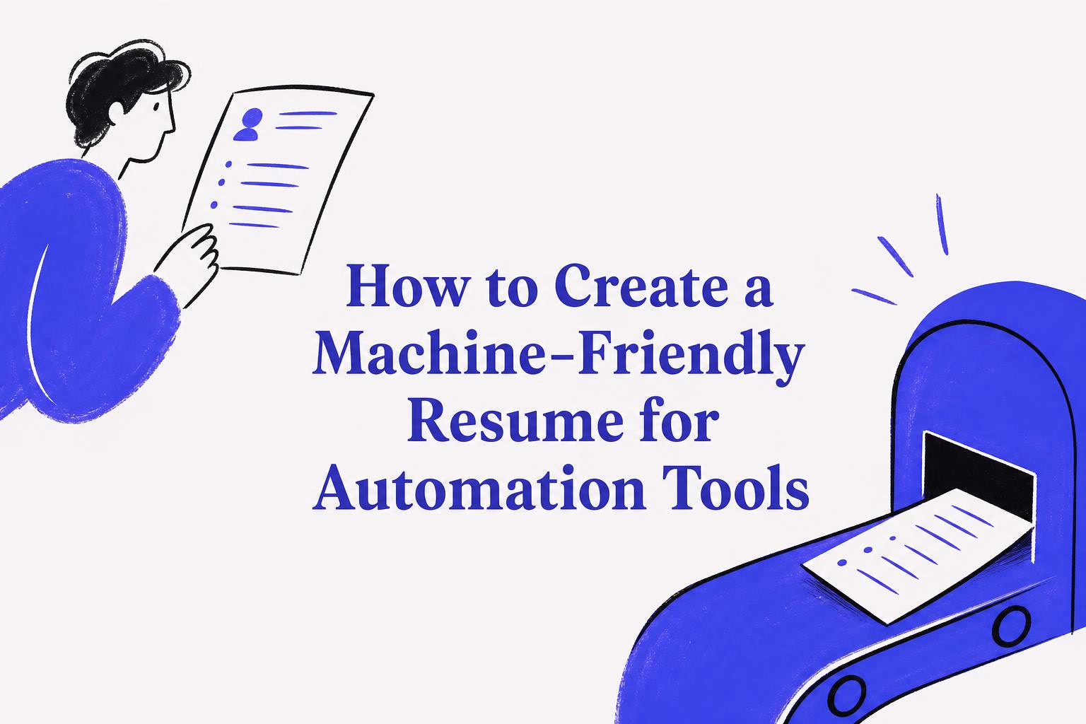 how to create a machine-friendly resume for automation tools