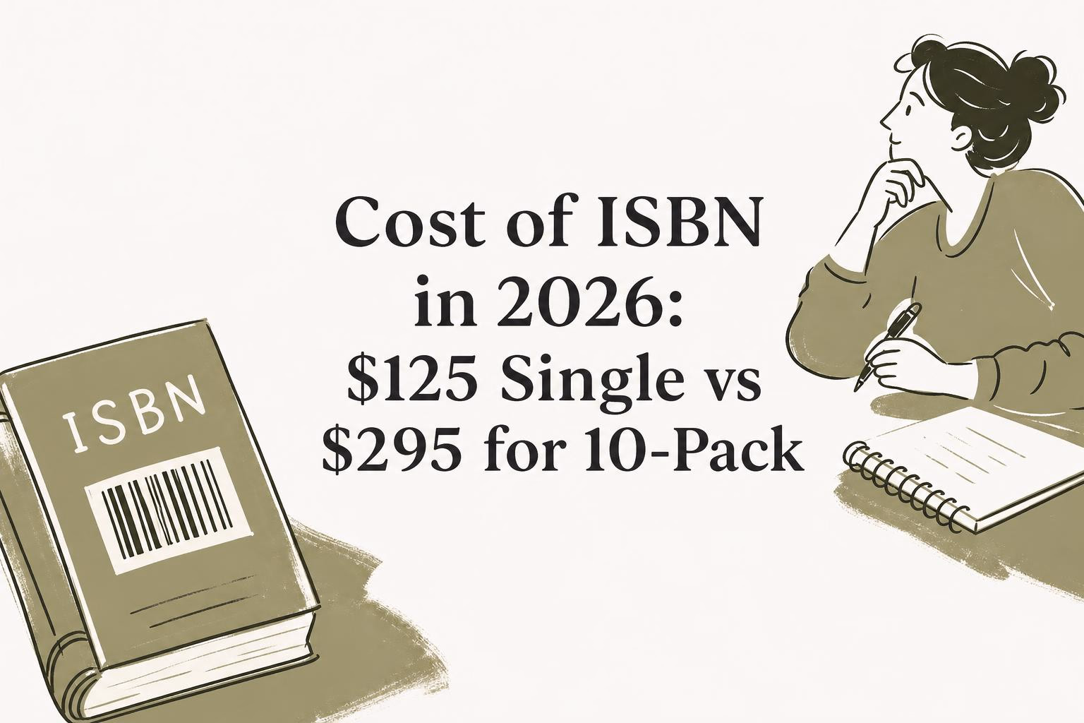 Cost of ISBN in 2026: $125 Single vs $295 for 10-Pack
