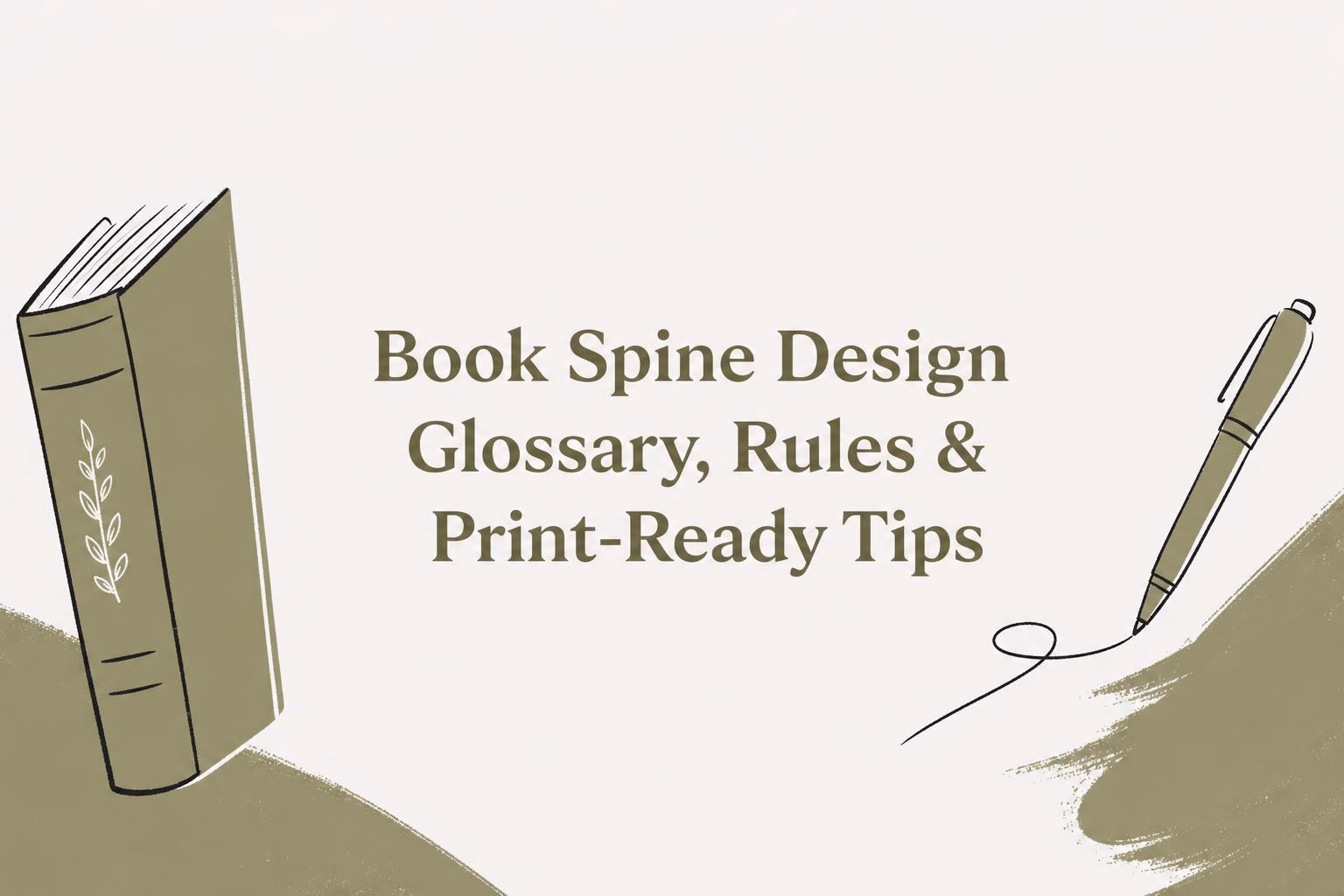 Book Spine Design 2026: Glossary, Rules & Print-Ready Tips