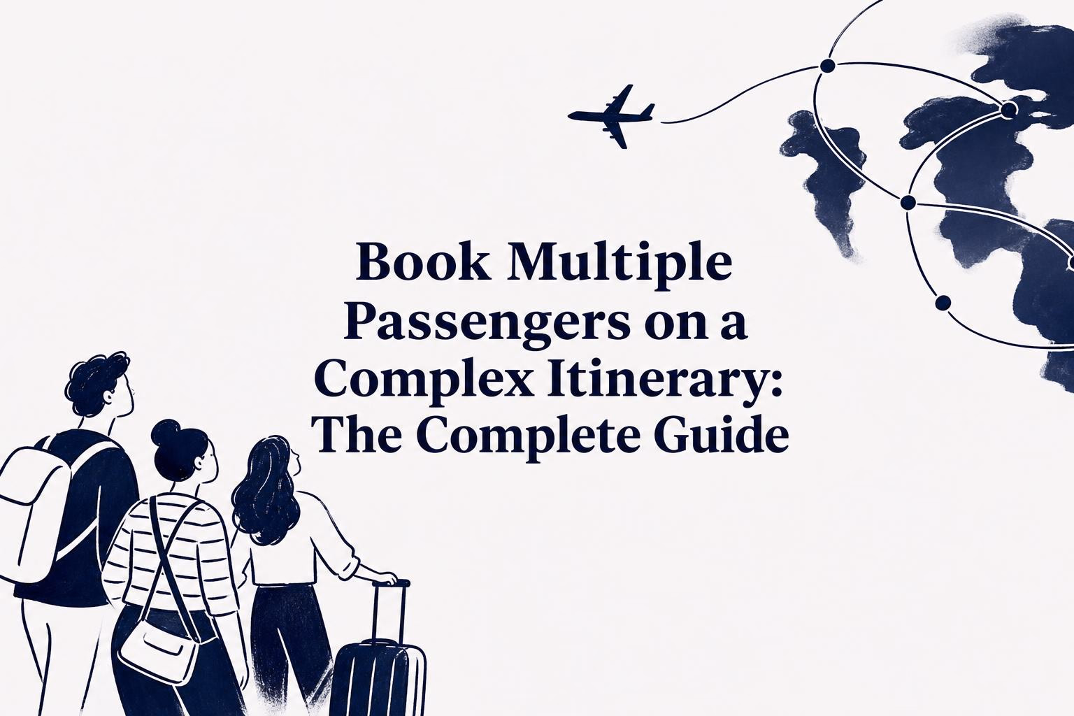 book multiple passengers on a complex itinerary