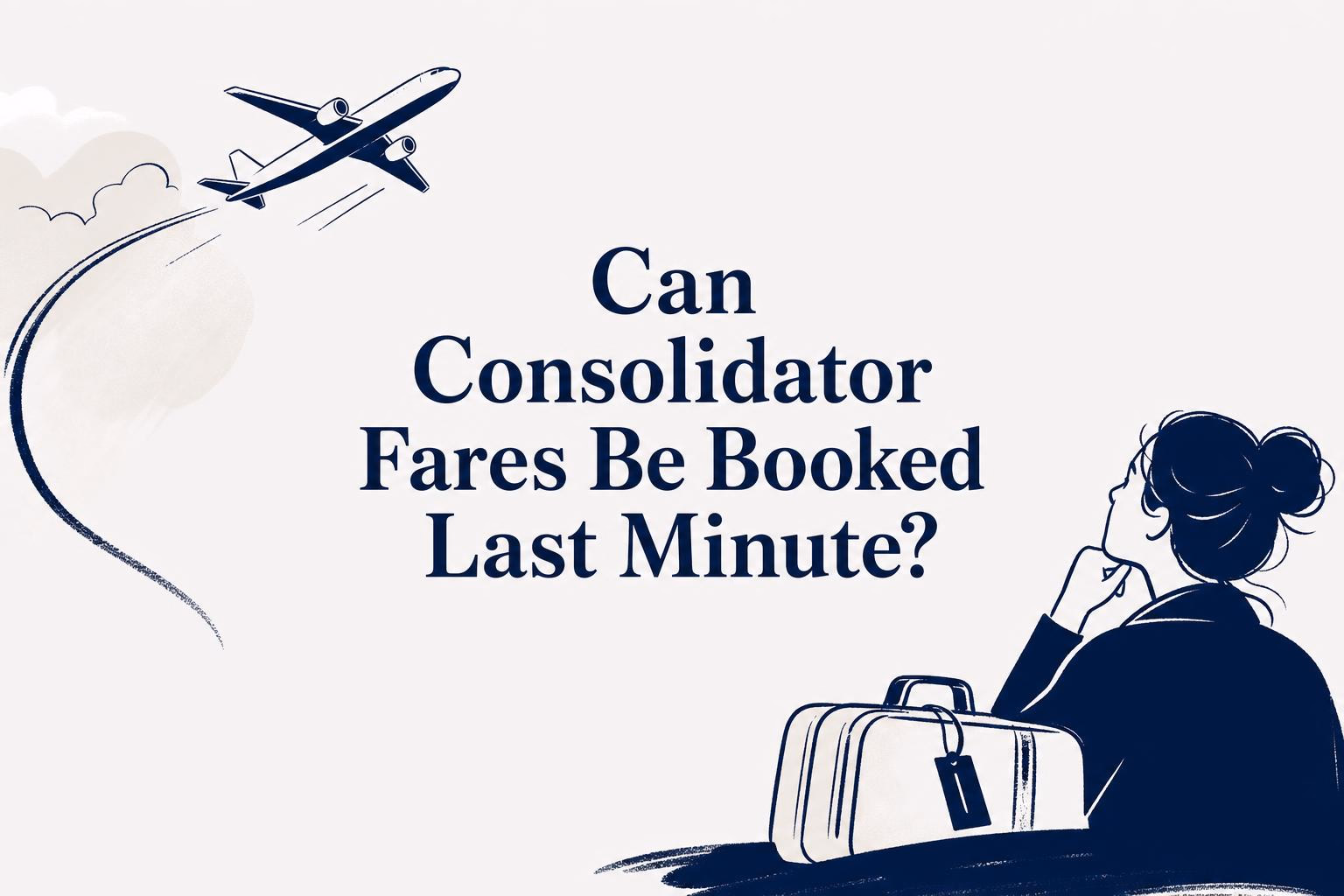 can consolidator fares be booked last minute