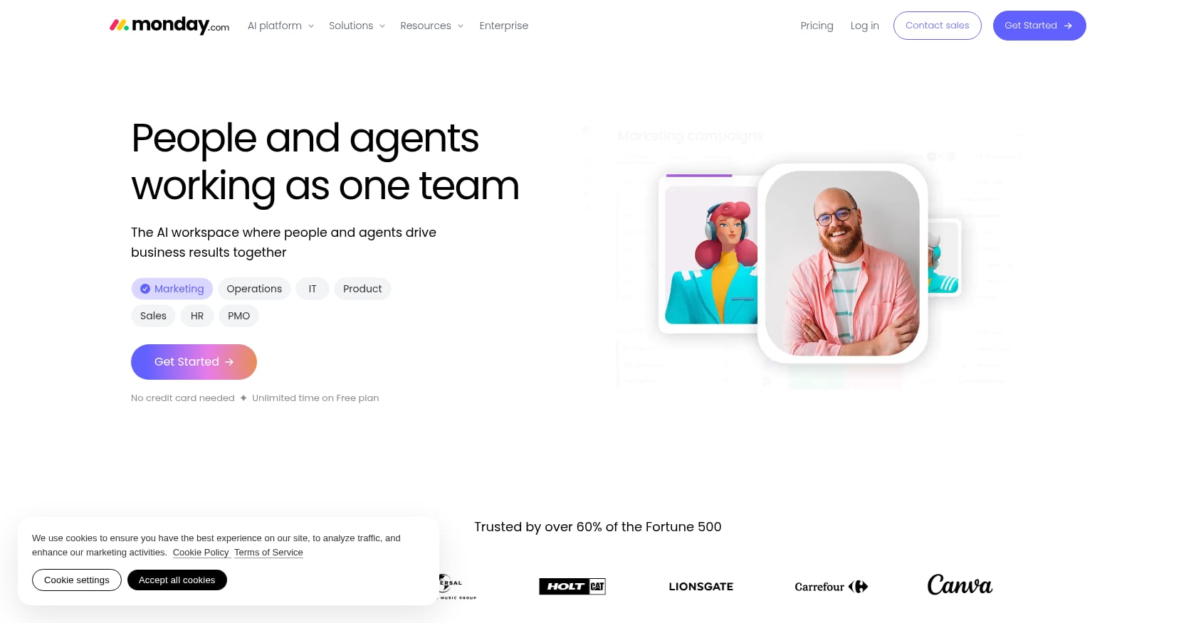 monday.com Screenshot