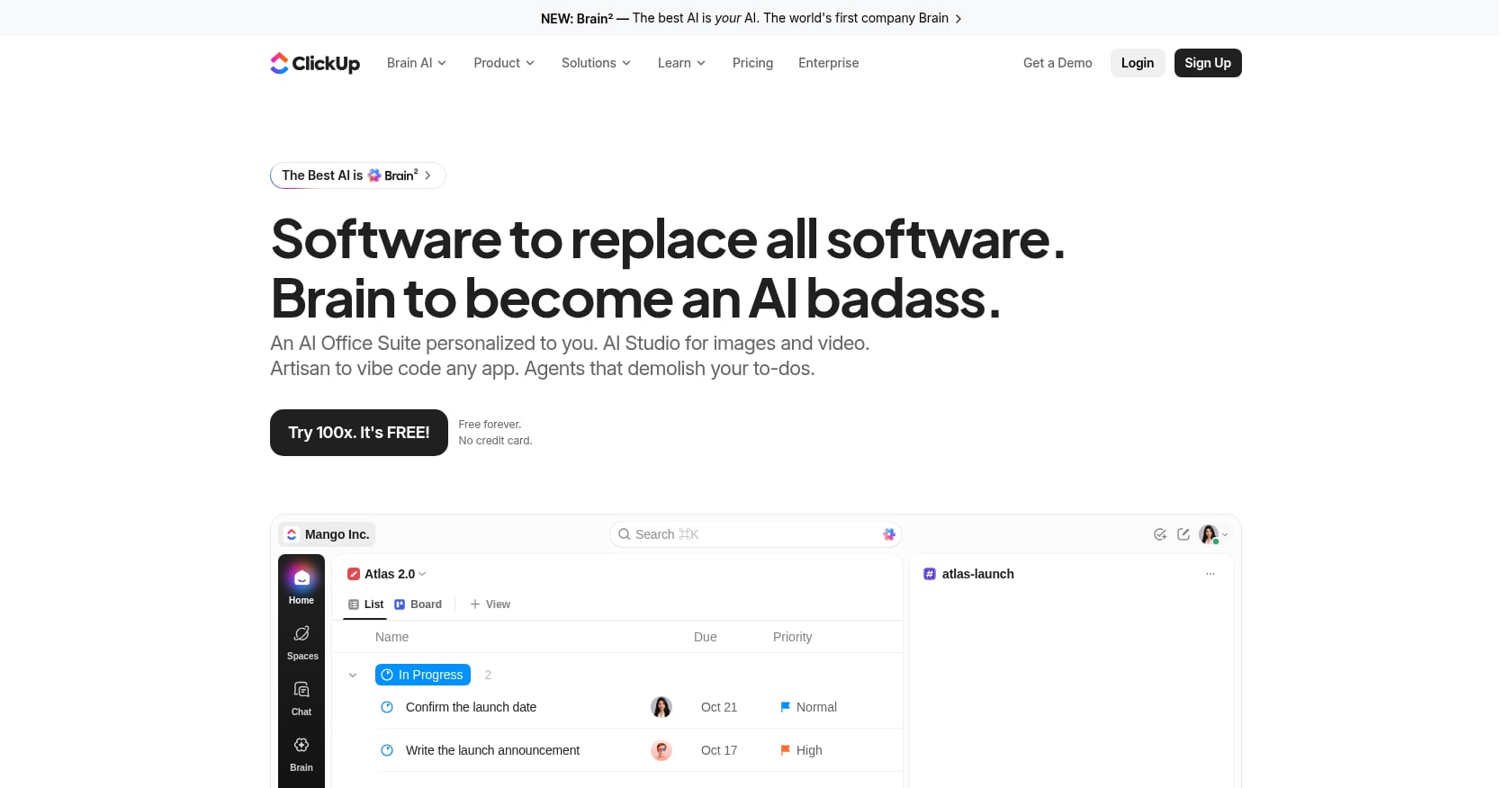 ClickUp Screenshot