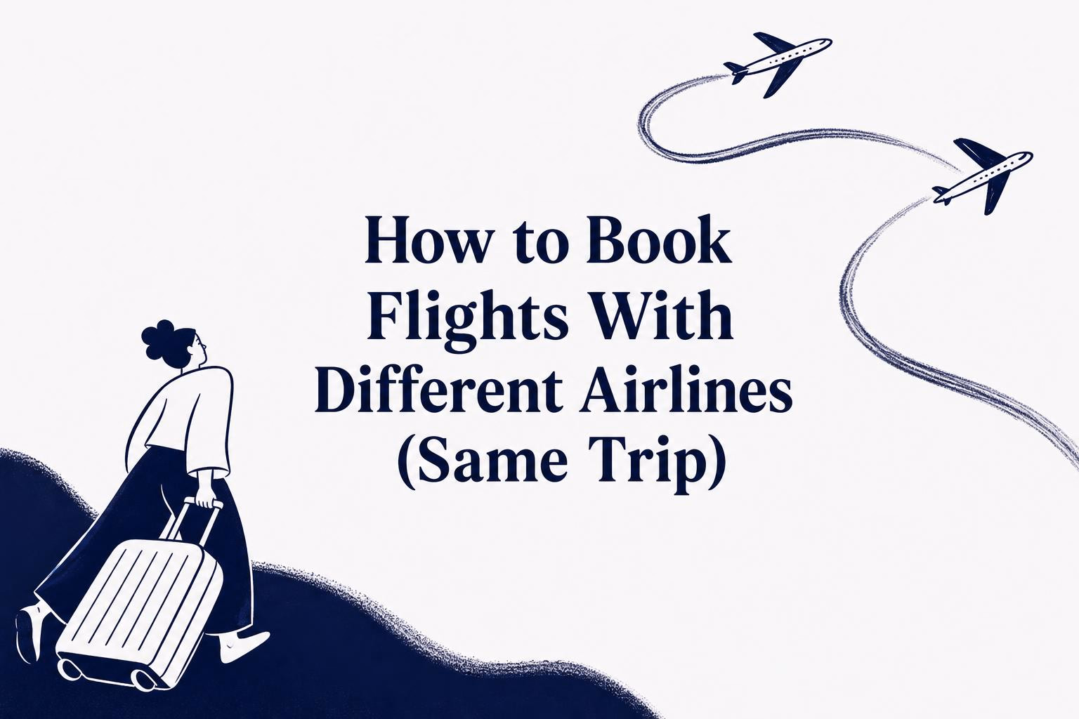 how to book flights when i need to fly with different airlines on the same trip