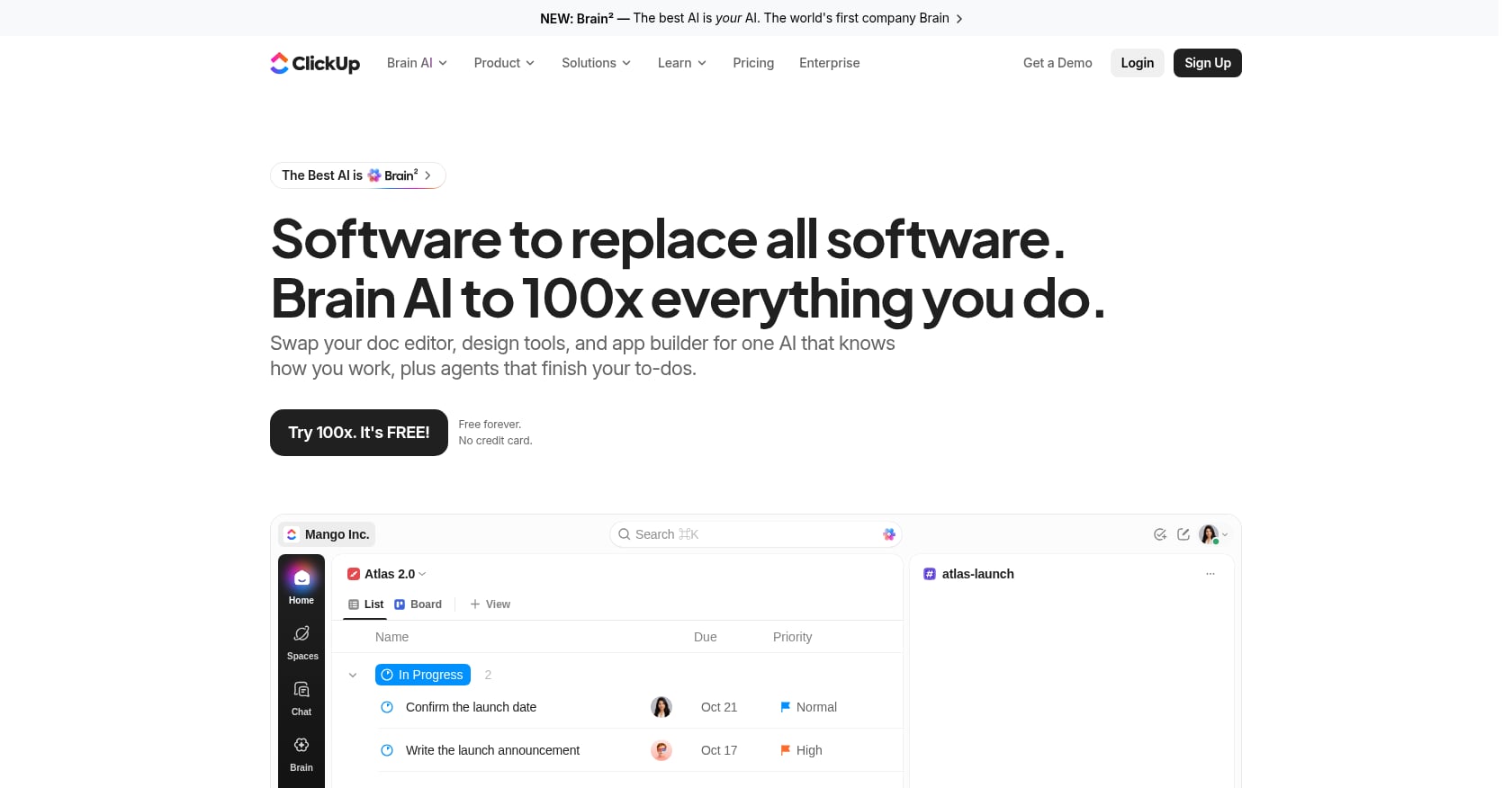 ClickUp Screenshot